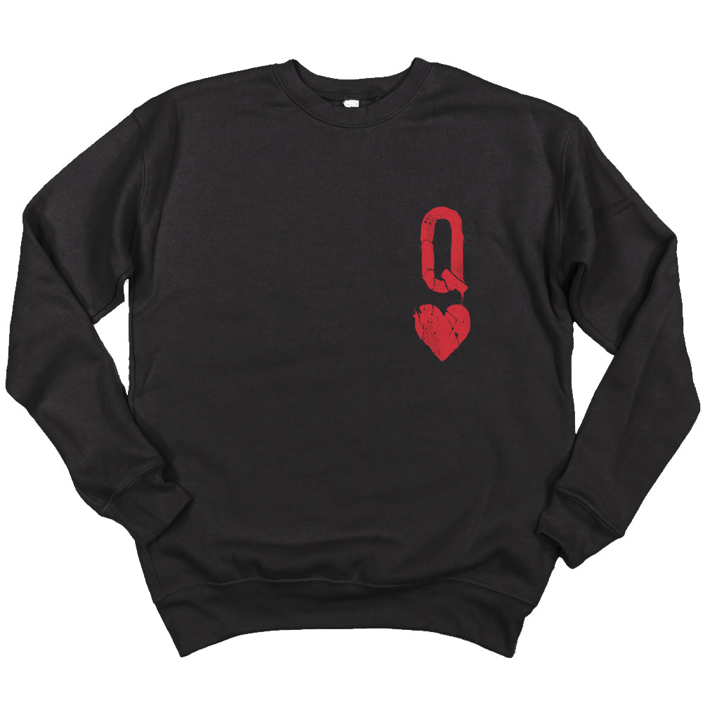 Queen of Hearts Distressed: Reign of Chaos Sweatshirt