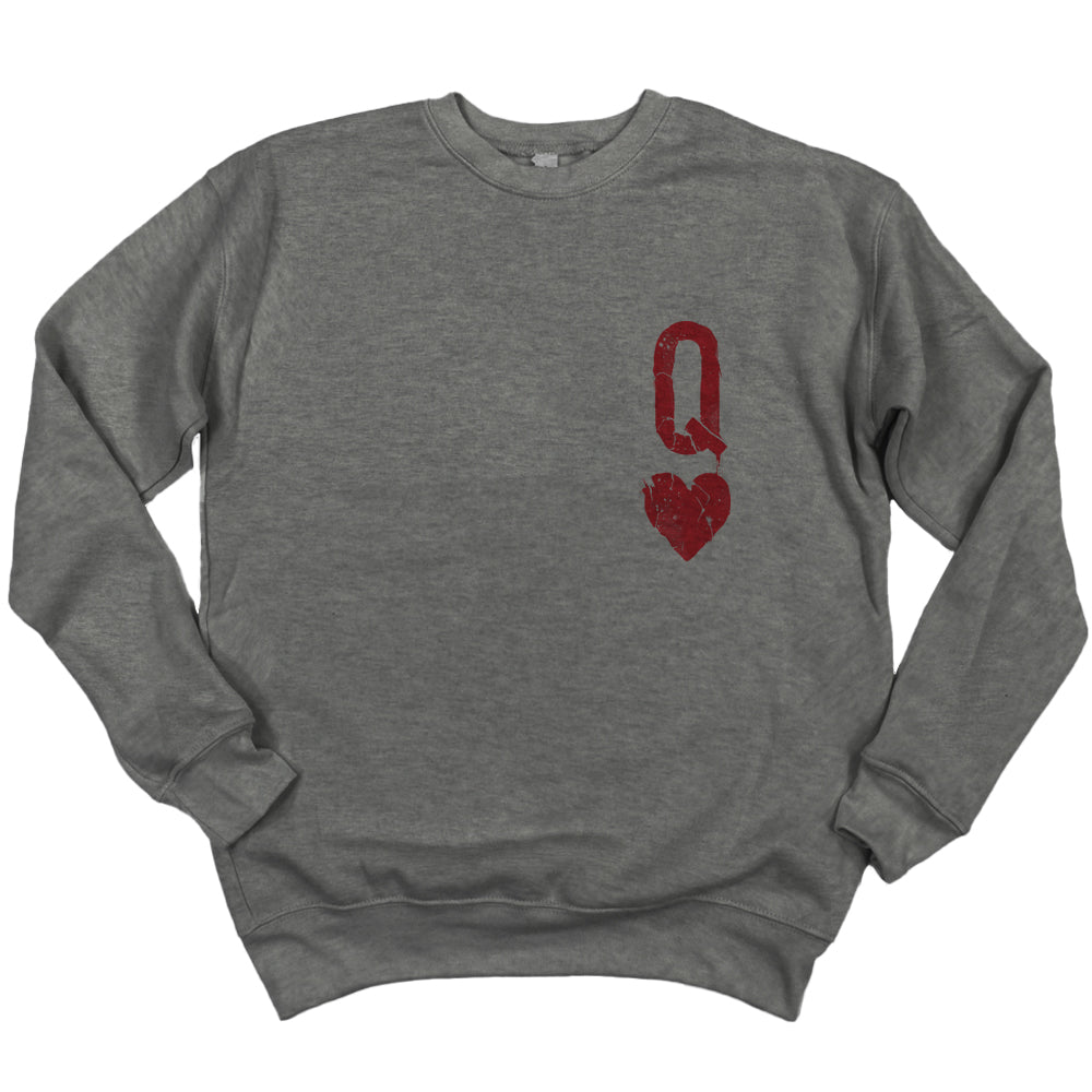 Queen of Hearts Distressed: Reign of Chaos Sweatshirt