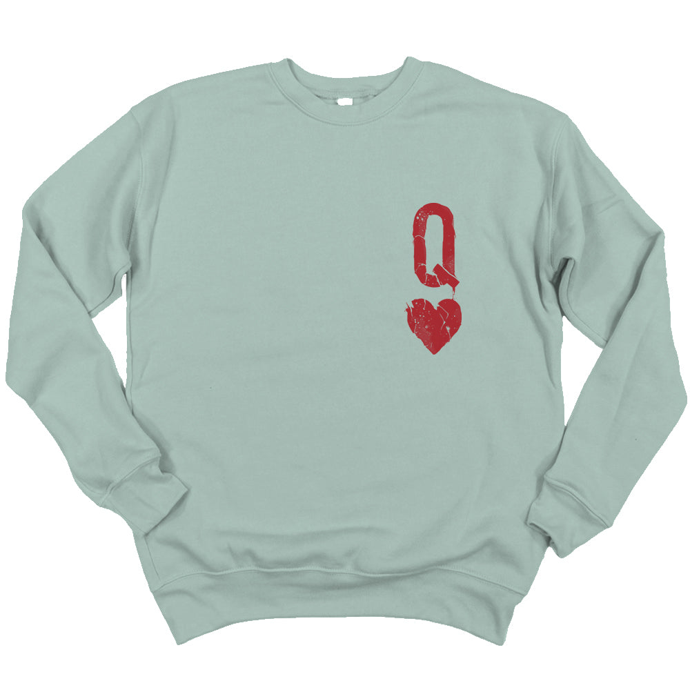 Queen of Hearts Distressed: Reign of Chaos Sweatshirt
