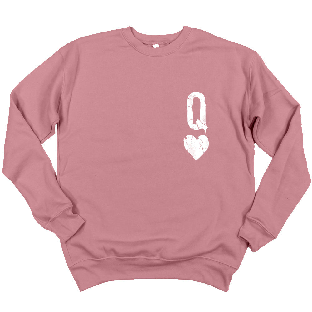 Queen of Hearts Distressed: Reign of Chaos Sweatshirt