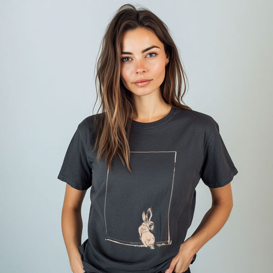 Rabbit in the Corner: Timeout Chic T-Shirt
