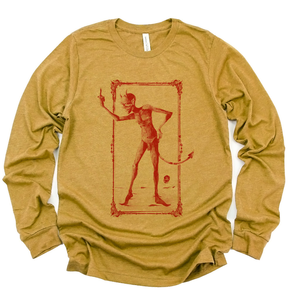 Rebel Devil: Vintage Mischief Long Sleeve Tee