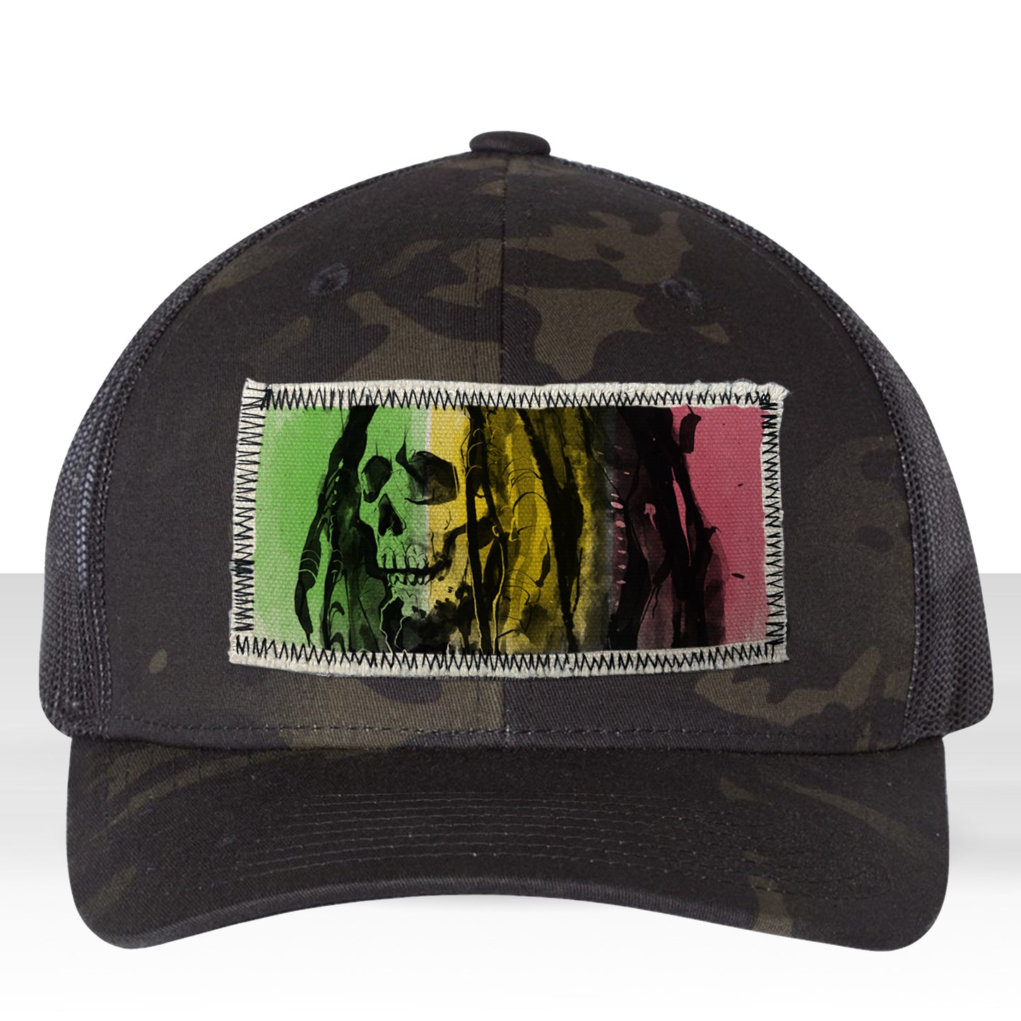 Reggae Roots Print: Tribute to Bob Marley Trucker Hat