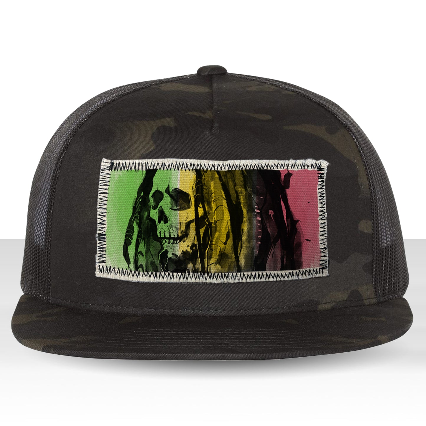 Reggae Roots Print: Tribute to Bob Marley Trucker Hat