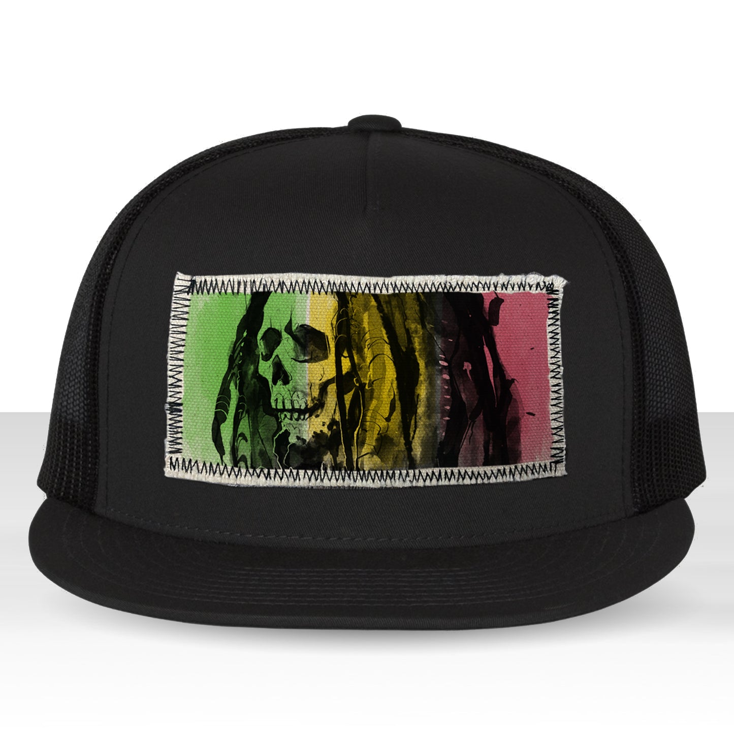 Reggae Roots Print: Tribute to Bob Marley Trucker Hat