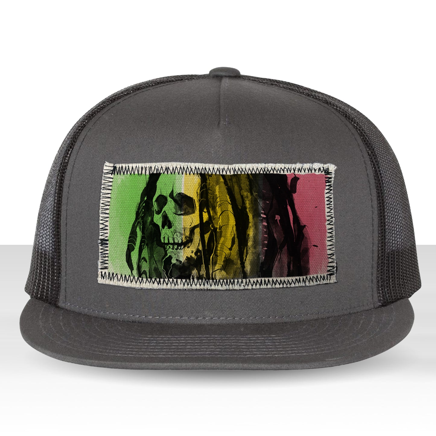 Reggae Roots Print: Tribute to Bob Marley Trucker Hat