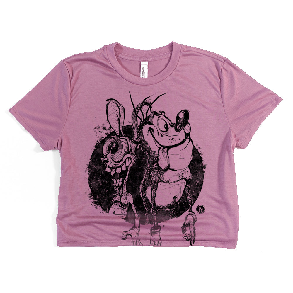 Ren & Stimpy: Obscene Nostalgia Crop Tee