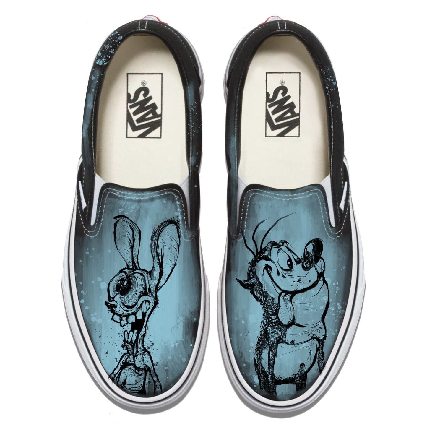 Ren & Stimpy: Obscene Nostalgia Vans Slip ons