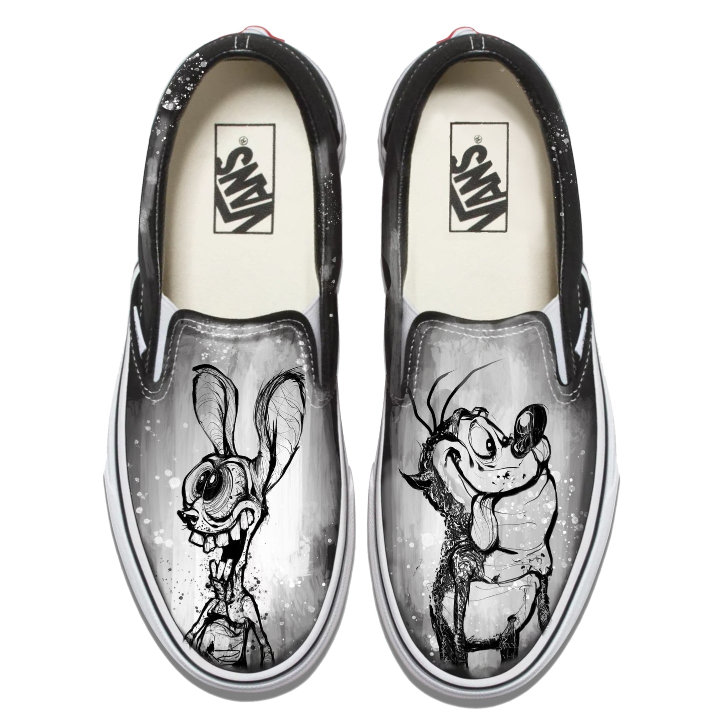 Ren & Stimpy: Obscene Nostalgia Vans Slip ons
