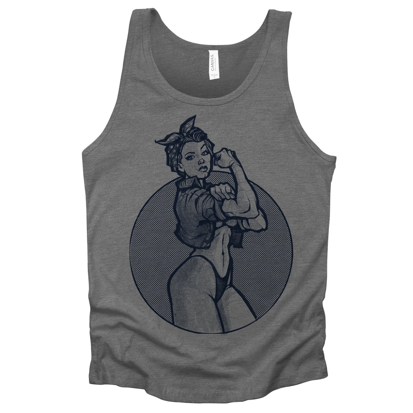Rosie the Riveter: A Twist of Humor Tank Top