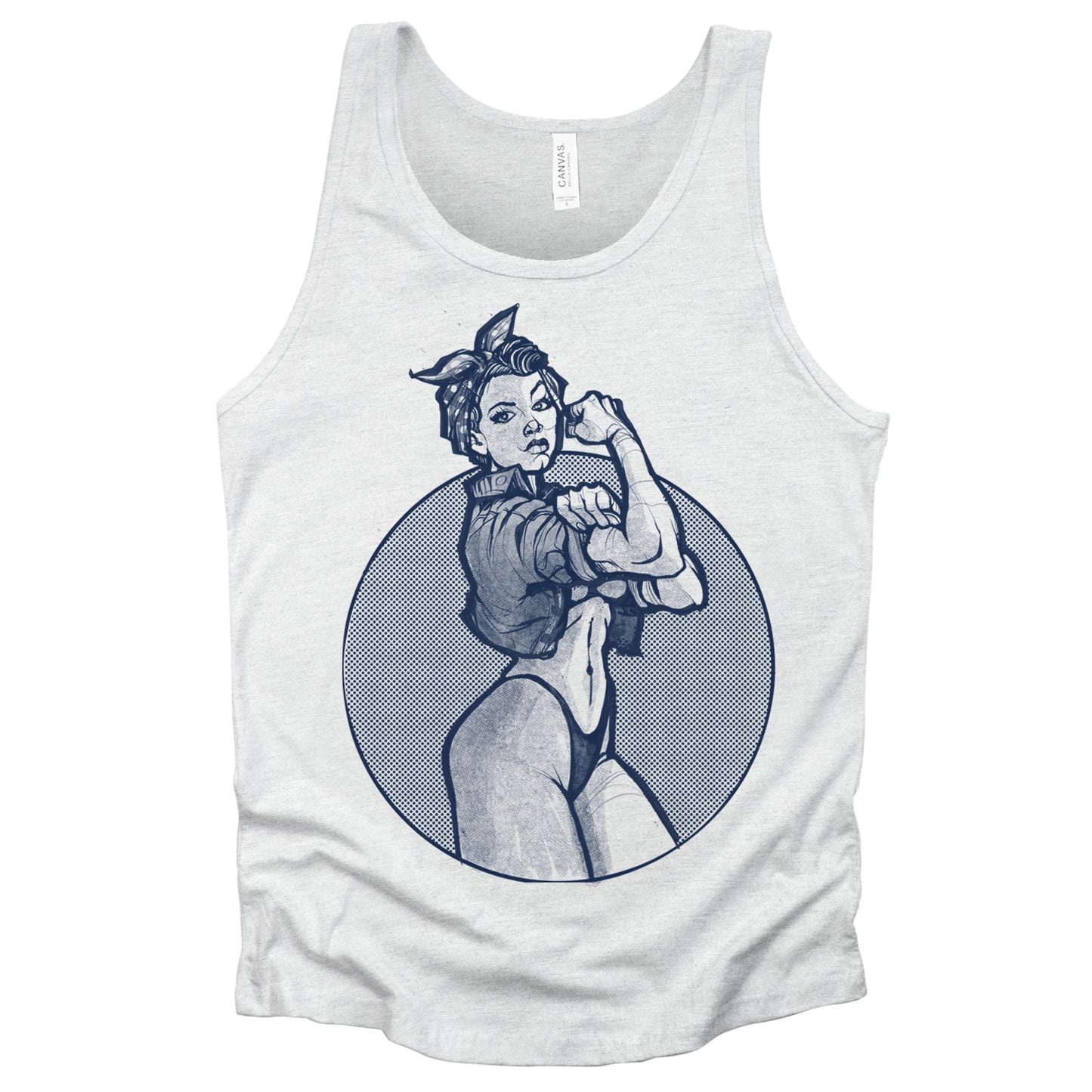 Rosie the Riveter: A Twist of Humor Tank Top