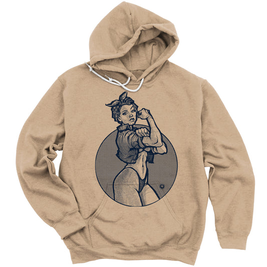 Rosie the Riveter: A Twist of Humor Hoodie