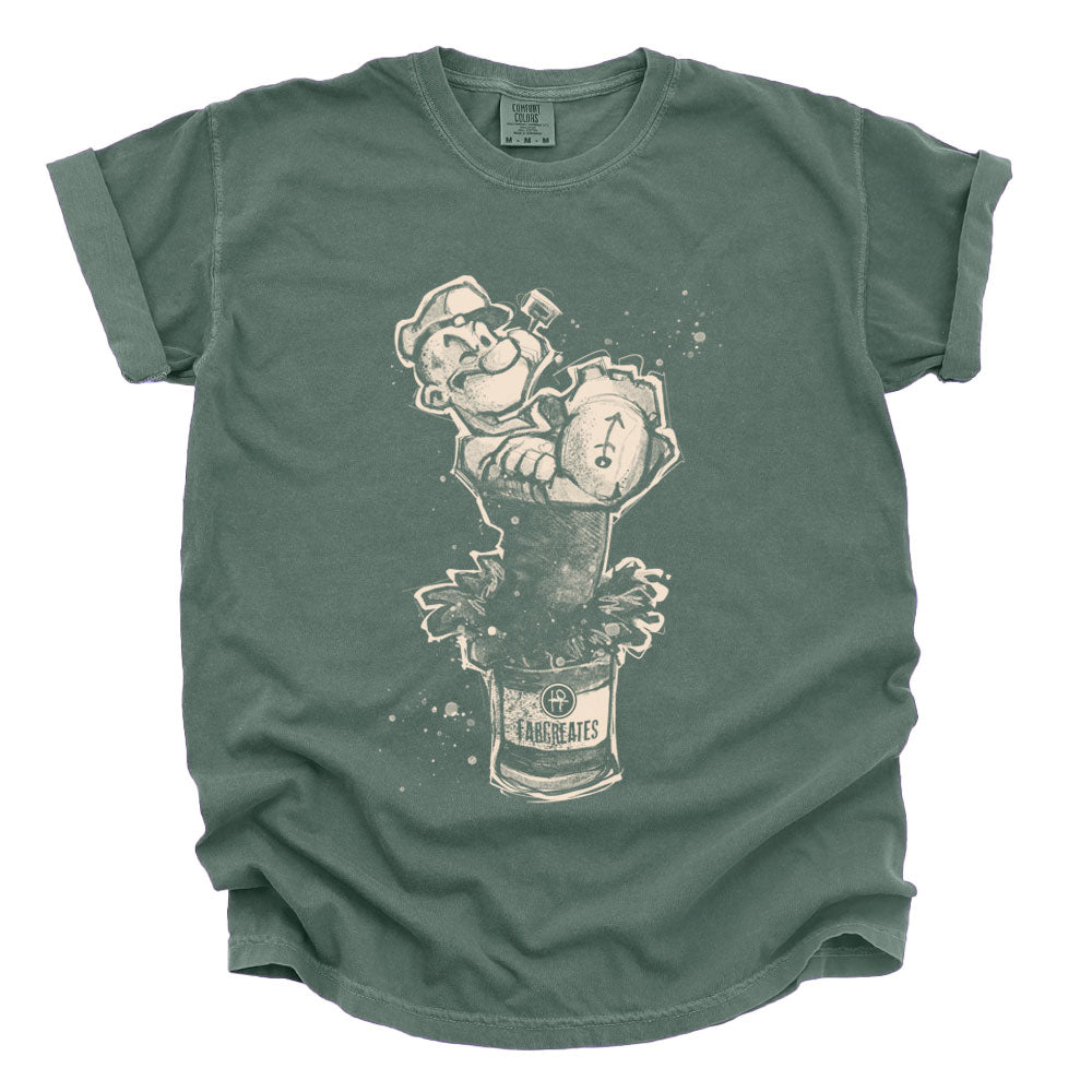 Sailor's Spinach: Powered by FabCreates Heavyweight Tee