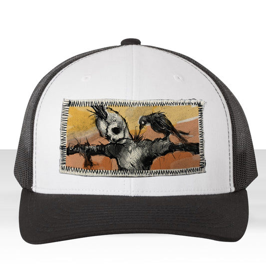 Scarecrow & The Crow: Twisted Harvest Trucker Hat