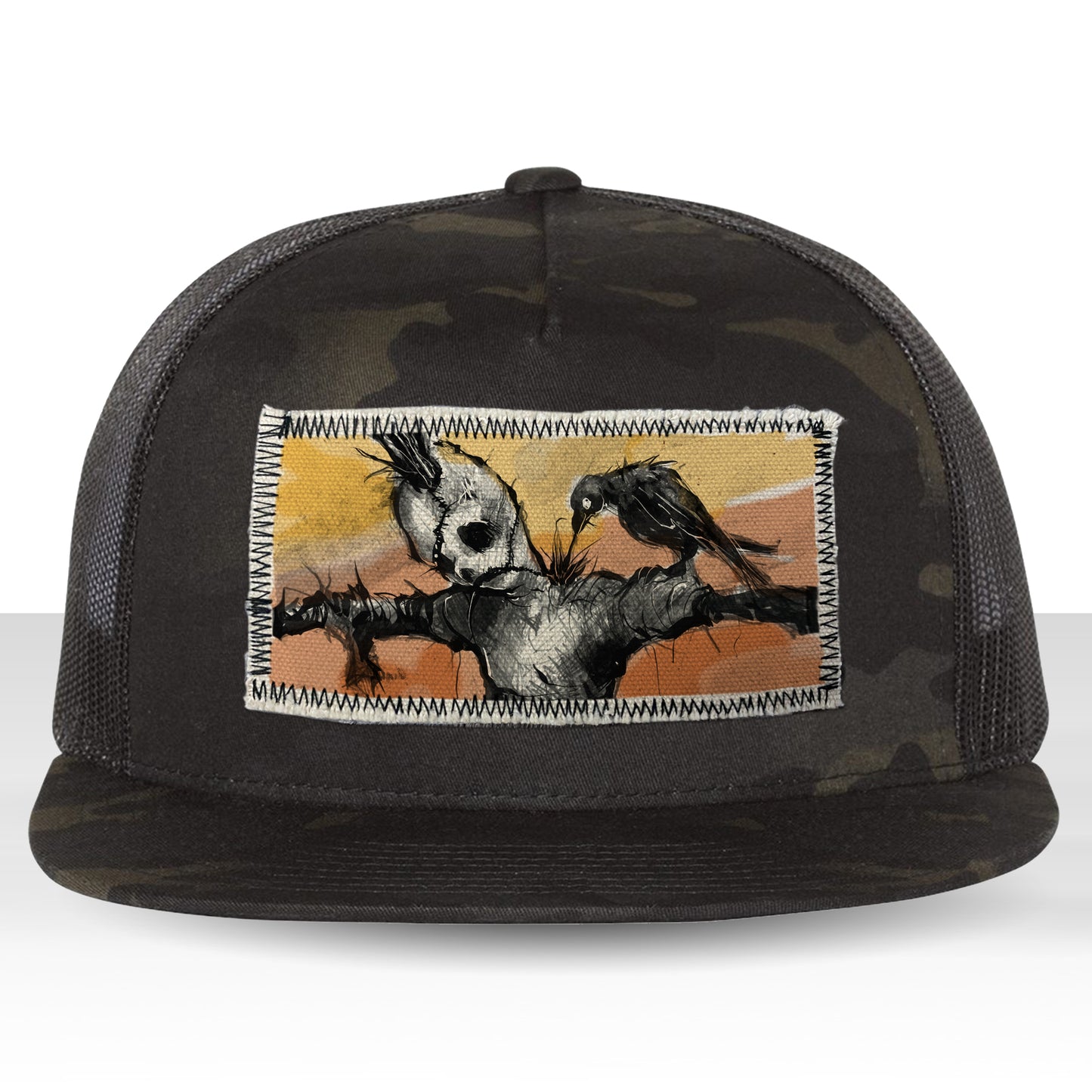 Scarecrow & The Crow: Twisted Harvest Trucker Hat