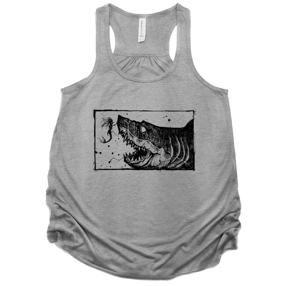 Mermaid & the Shark: Friends and Foes of the Sea Tank Top