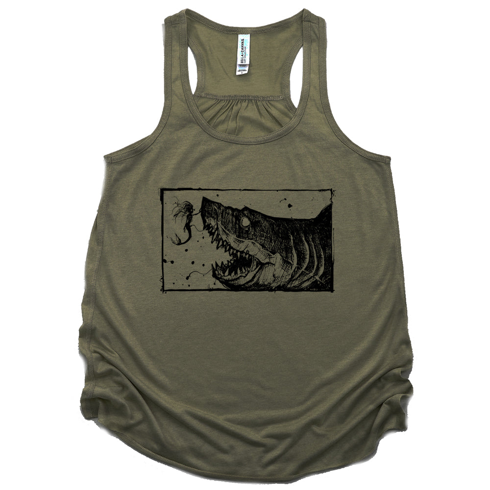 Mermaid & the Shark: Friends and Foes of the Sea Tank Top