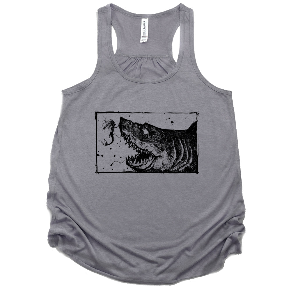 Mermaid & the Shark: Friends and Foes of the Sea Tank Top