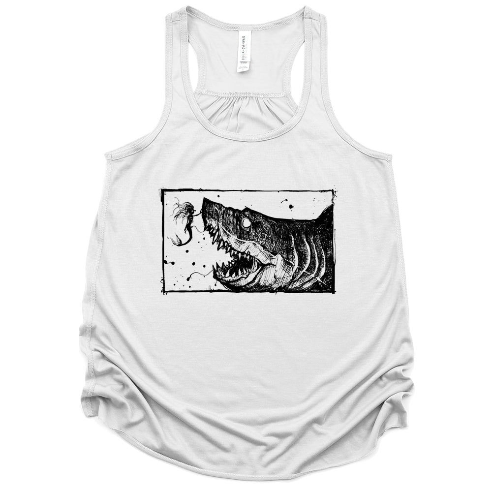 Mermaid & the Shark: Friends and Foes of the Sea Tank Top