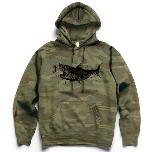 Mermaid & the Shark: Friends and Foes of the Sea Heavyweight Hoodie