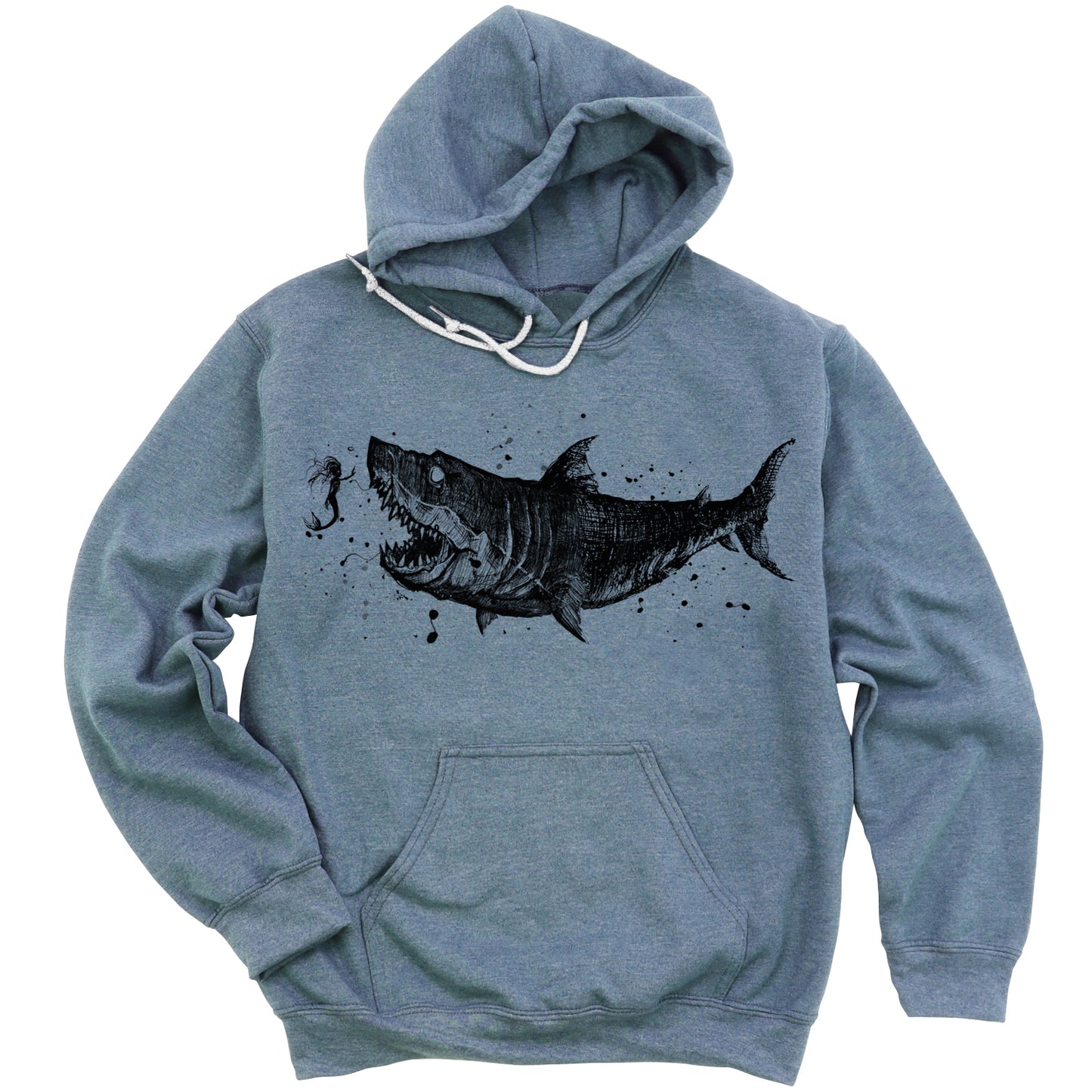 Mermaid & the Shark: Friends and Foes of the Sea Hoodie