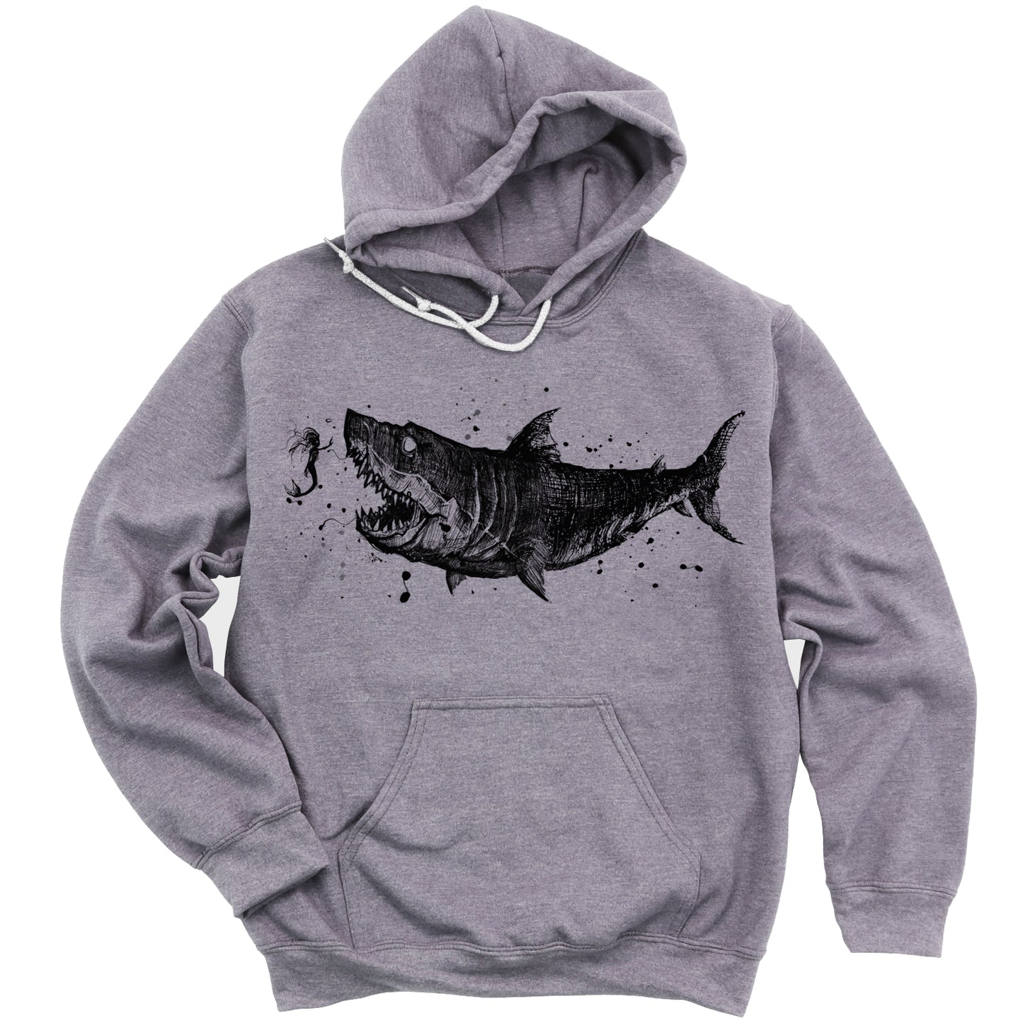 Mermaid & the Shark: Friends and Foes of the Sea Hoodie