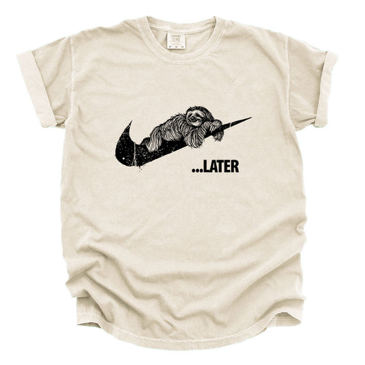 Sloth Ya Later: Embrace the Lazy Heavyweight Tee