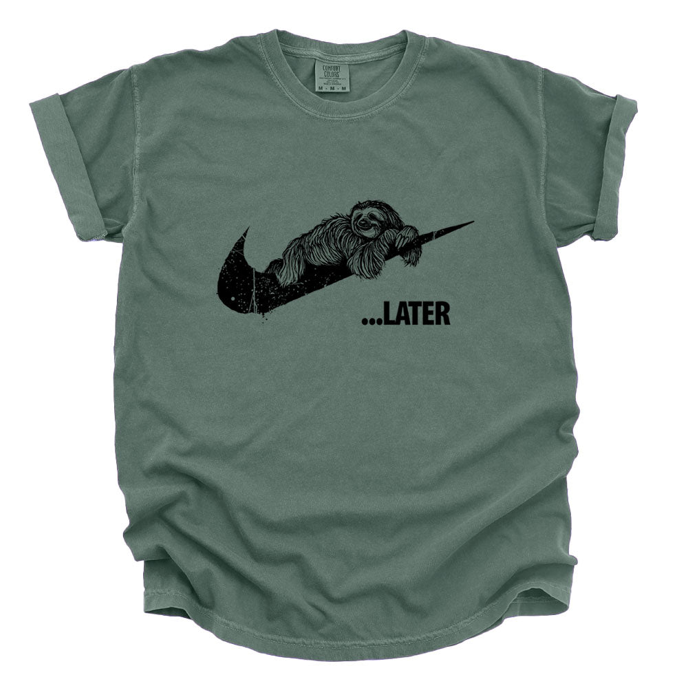Sloth Ya Later: Embrace the Lazy Heavyweight Tee