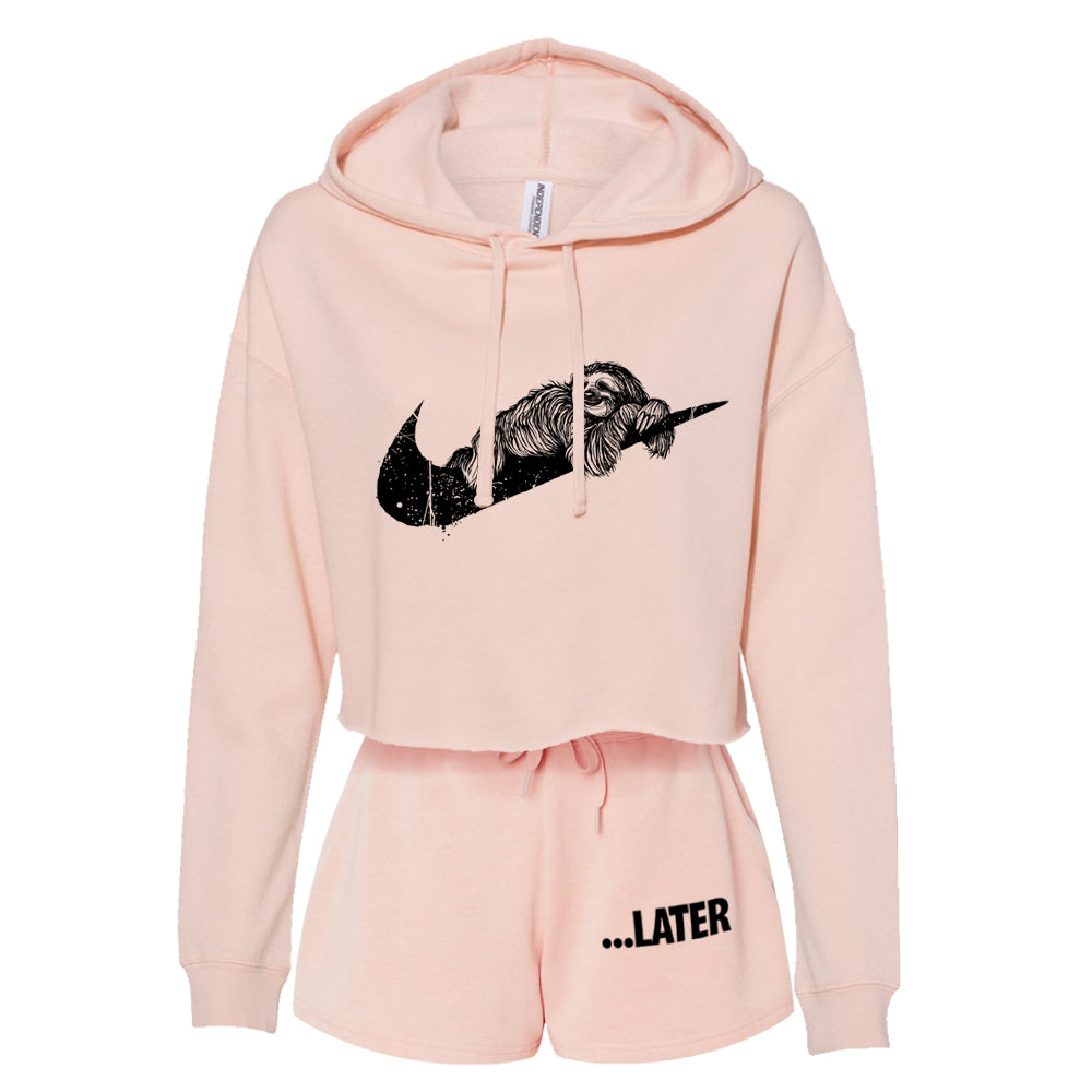 Sloth Ya Later: Embrace the Lazy Crop Hoodie Outfit