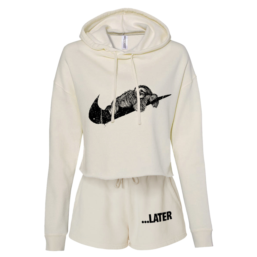 Sloth Ya Later: Embrace the Lazy Crop Hoodie Outfit