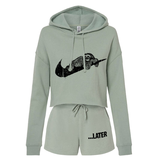 Sloth Ya Later: Embrace the Lazy Crop Hoodie Outfit