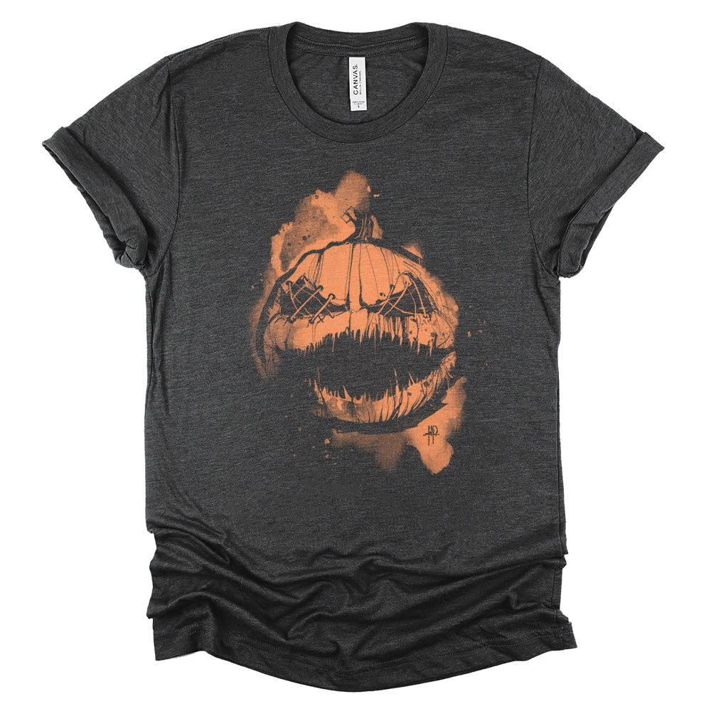 Stitched Pumpkin: Where spooky meets T-Shirt