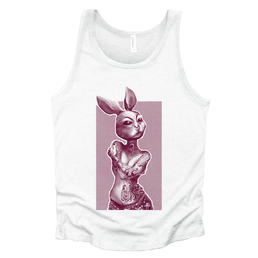 Tattooed Bunny: Victorian Elegance Tank Top