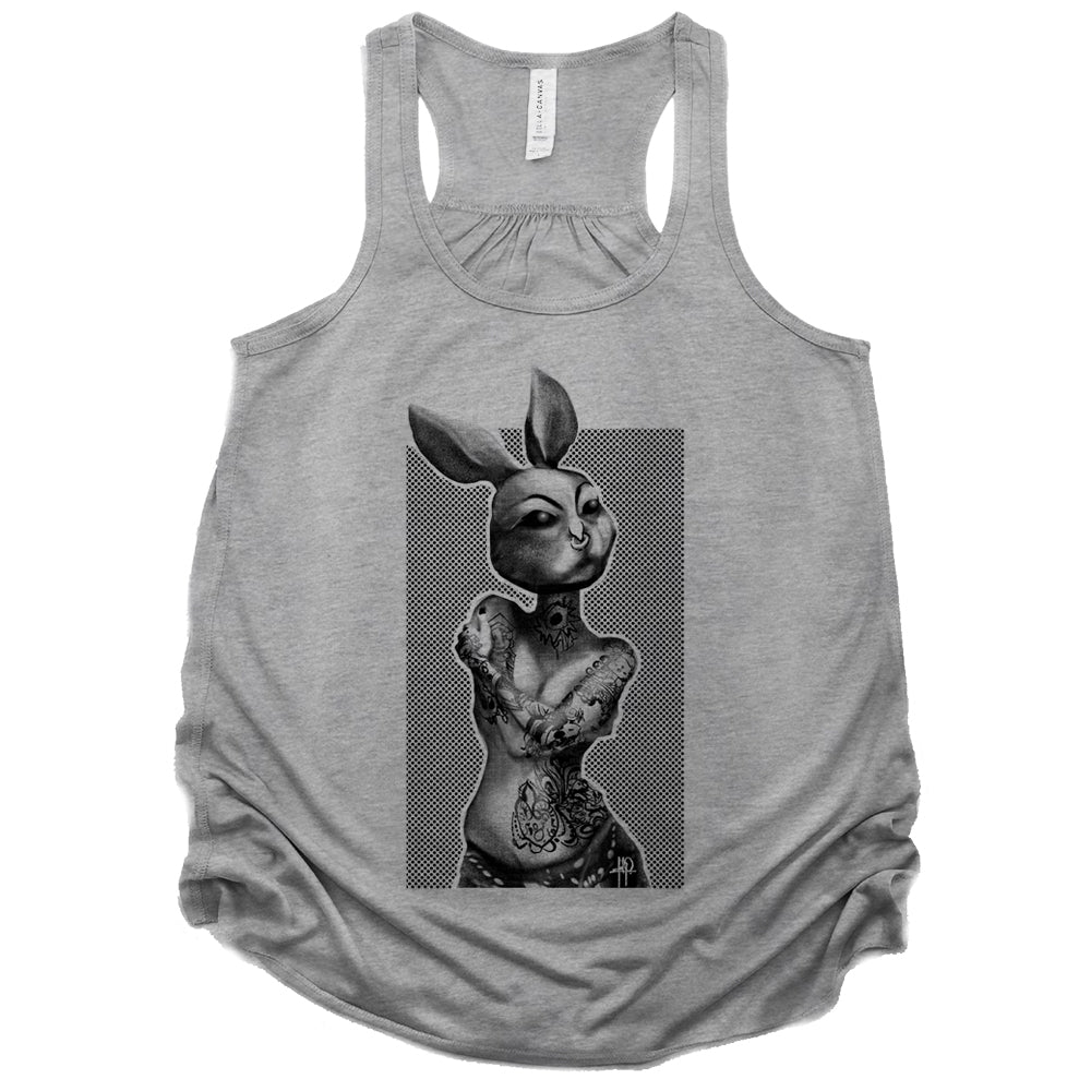 Tattooed Bunny: Victorian Elegance Tank Top