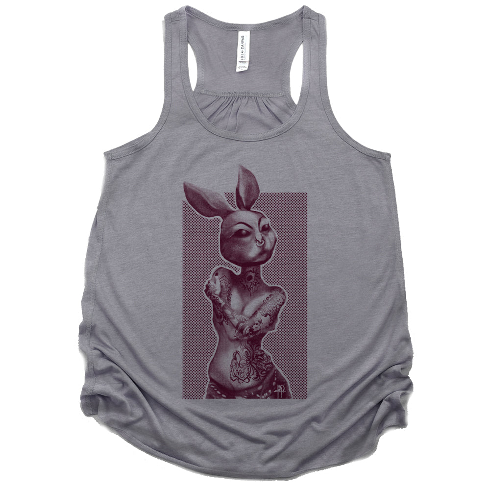 Tattooed Bunny: Victorian Elegance Tank Top
