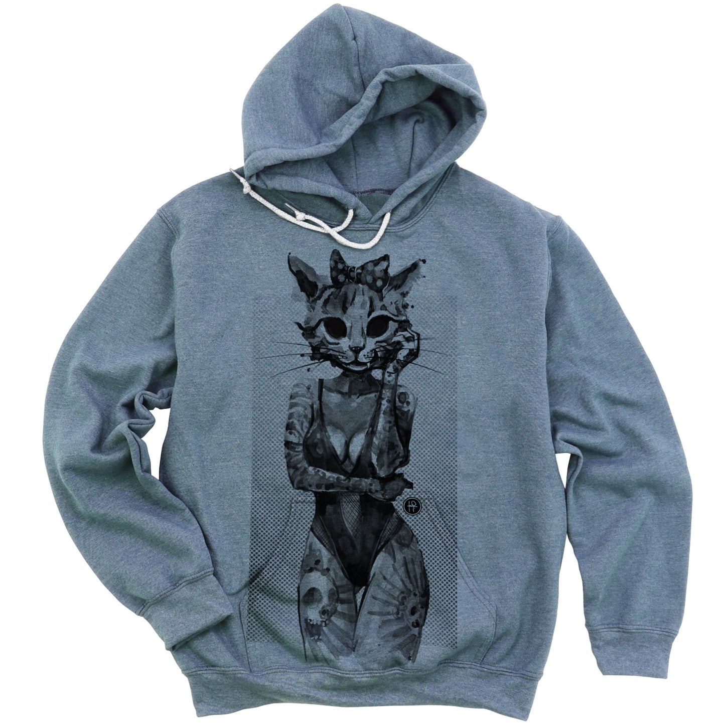 Tattooed Kitty: Victorian Kitty Elegance Hoodie