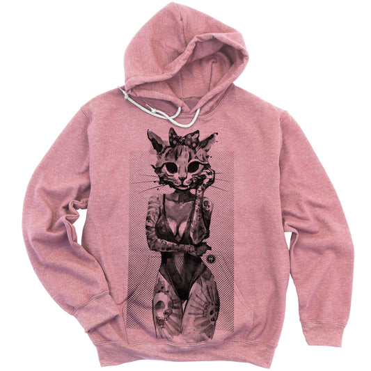 Tattooed Kitty: Victorian Kitty Elegance Hoodie