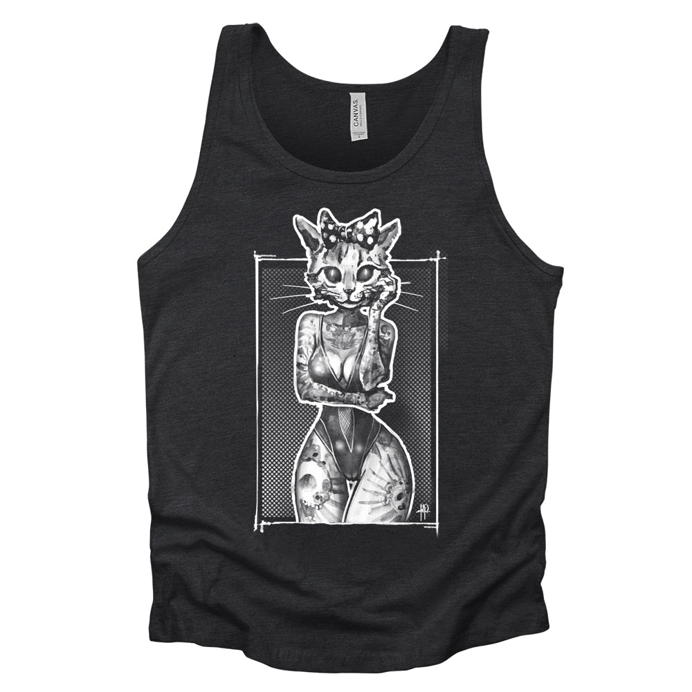 Tattooed Kitty: Victorian Kitty Elegance Tank Top