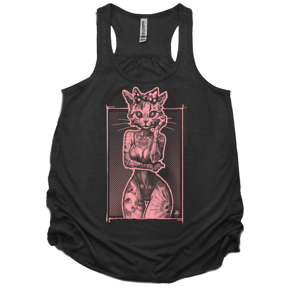 Tattooed Kitty: Victorian Kitty Elegance Tank Top