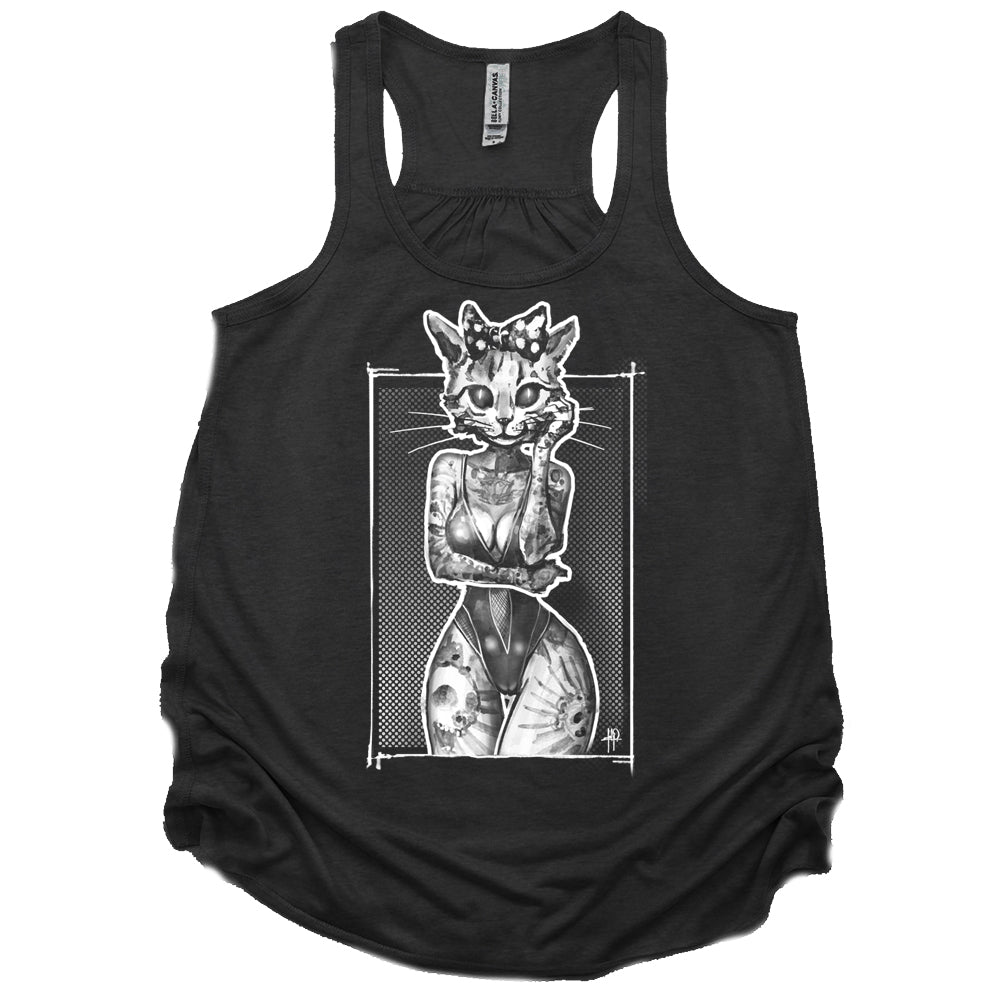 Tattooed Kitty: Victorian Kitty Elegance Tank Top