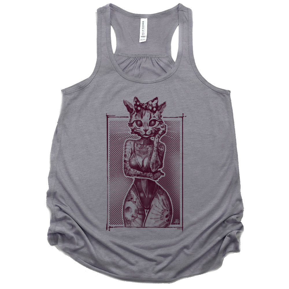 Tattooed Kitty: Victorian Kitty Elegance Tank Top