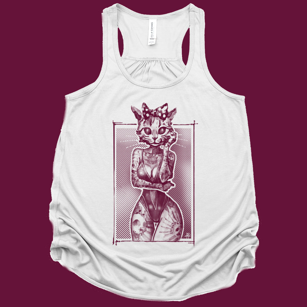 Tattooed Kitty: Victorian Kitty Elegance Tank Top
