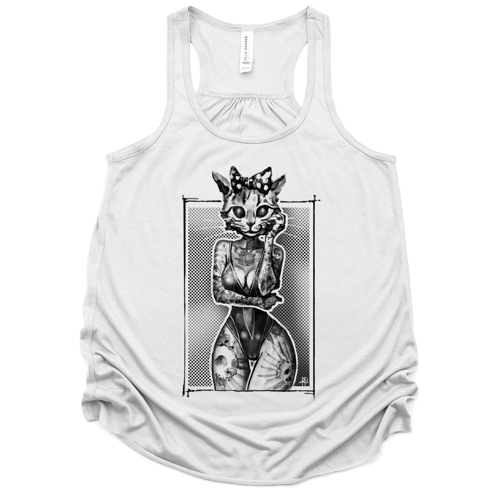 Tattooed Kitty: Victorian Kitty Elegance Tank Top