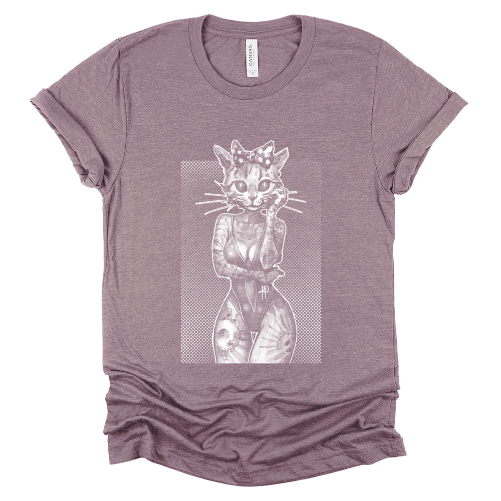 Tattooed Kitty: Victorian Kitty Elegance T-Shirt