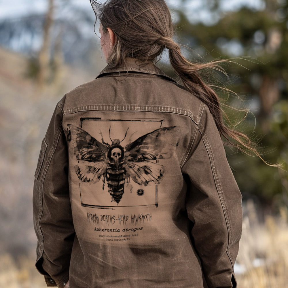 Taxidermy: African Death's Head Hawkmoth Maverick Jacket