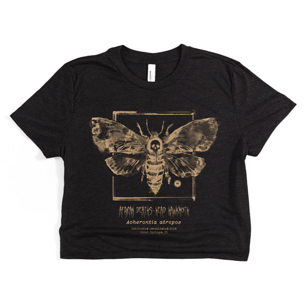 Taxidermy: African Death's Head Hawkmoth Crop Tee