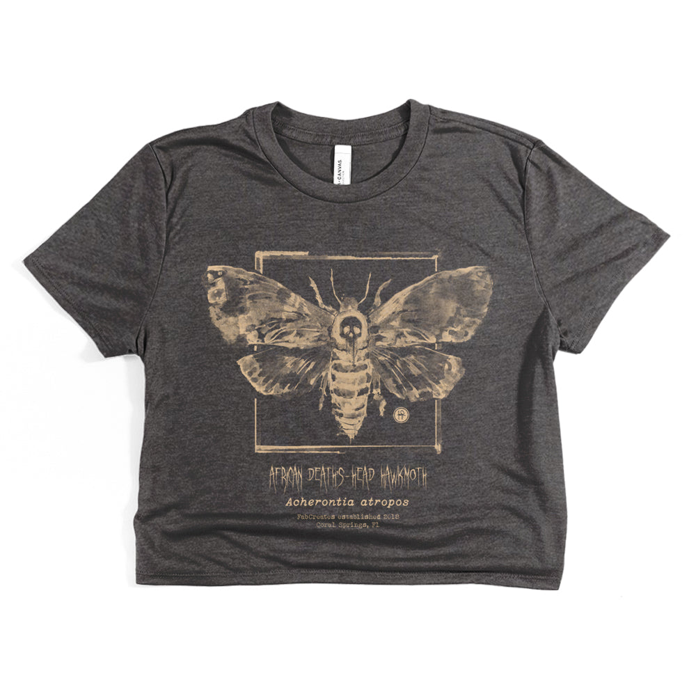 Taxidermy: African Death's Head Hawkmoth Crop Tee