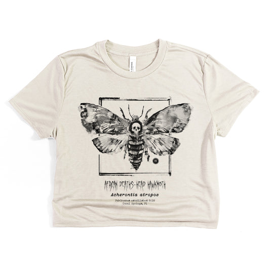 Taxidermy: African Death's Head Hawkmoth Crop Tee