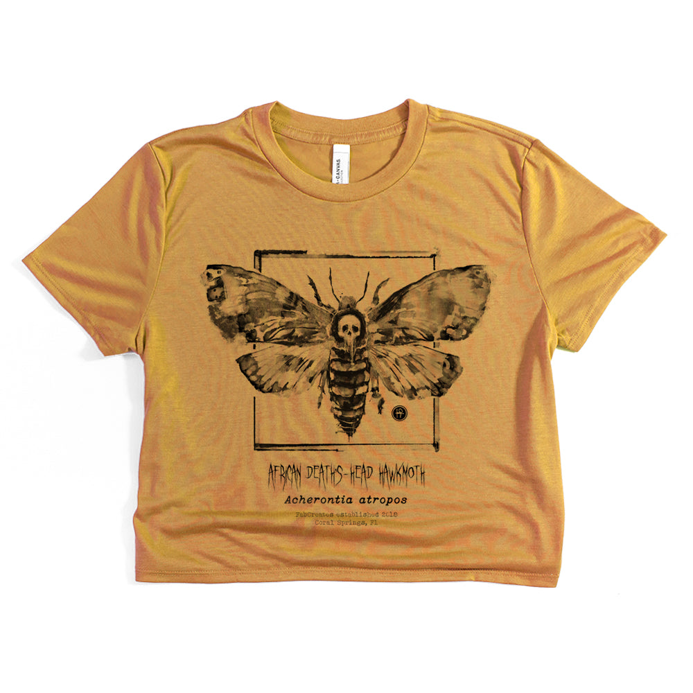 Taxidermy: African Death's Head Hawkmoth Crop Tee