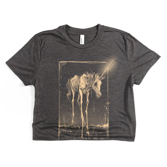 Unicorn's Last Light: Farewell to Magic Crop Tee